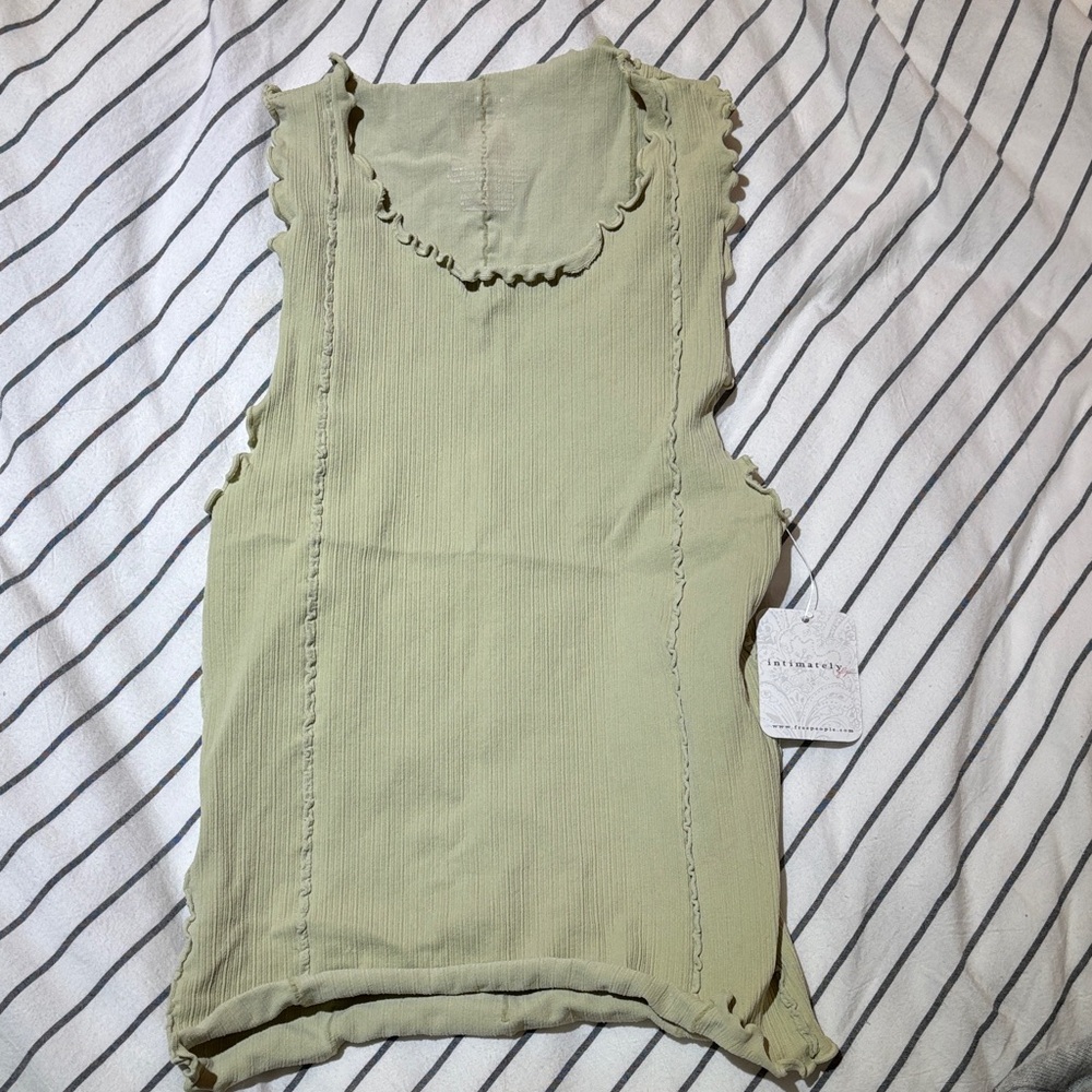 Free People Ruffled Edge Tank Top